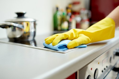 Commercial carpet cleaning service used in a Queenspark workplace