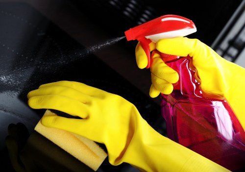 Local cleaners working through a Queenspark flat before move-out
