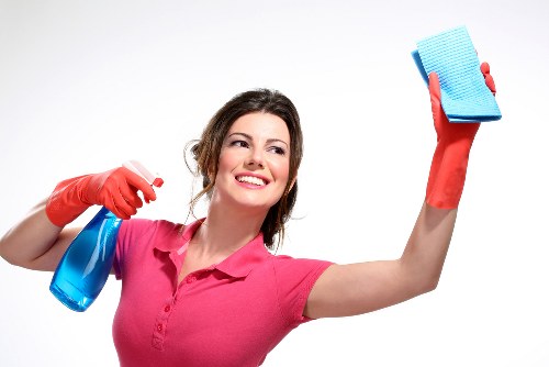 Local team treating stains on an office carpet in Queenspark